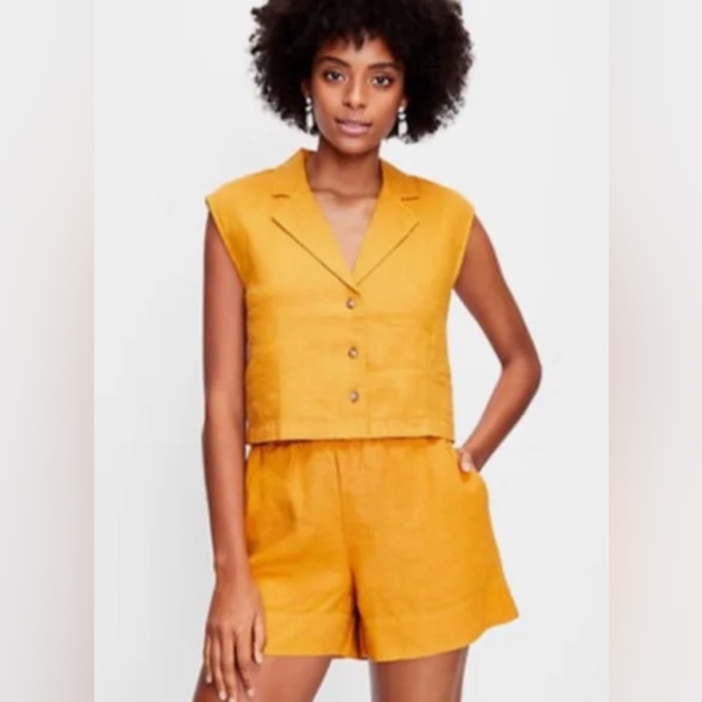Lou & Grey Mustard Yellow Women Shorts
